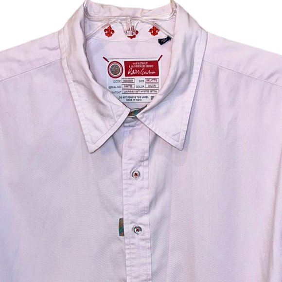 Robert Graham The Freshly Laundered Shirt 100%‎ Cotton Pink Size XXL - Picture 2 of 13
